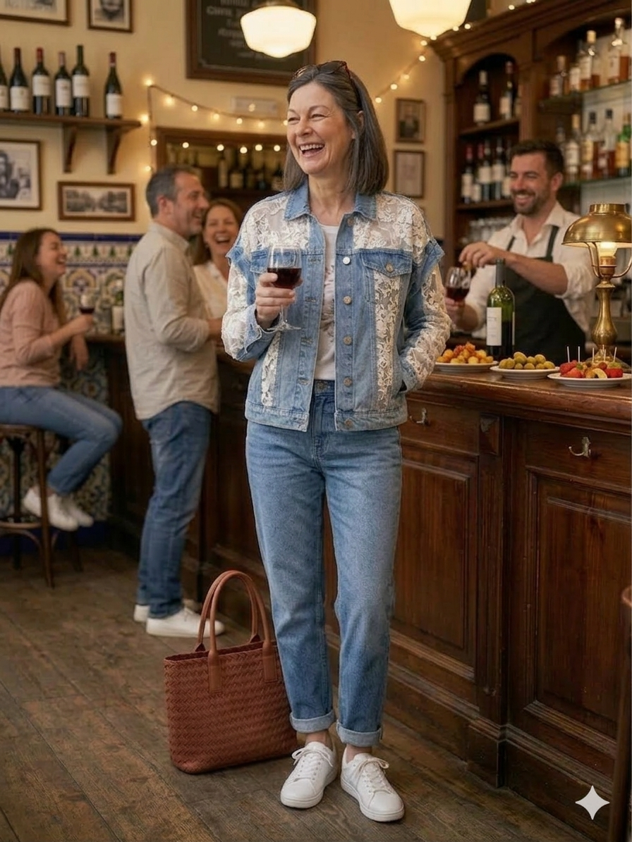 CAZADORAS VAQUERAS CON ENCAJES